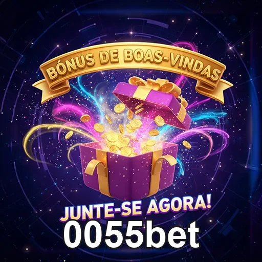 Imagem promocional do site 0055bet destacando bônus especiais para jogadores.