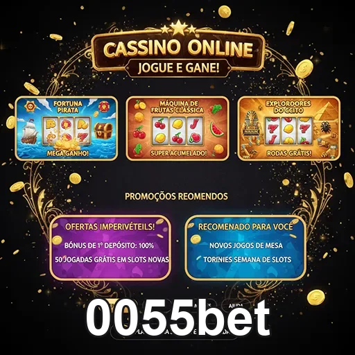 Tela de jogos ao vivo de cassino na 0055bet Brasil